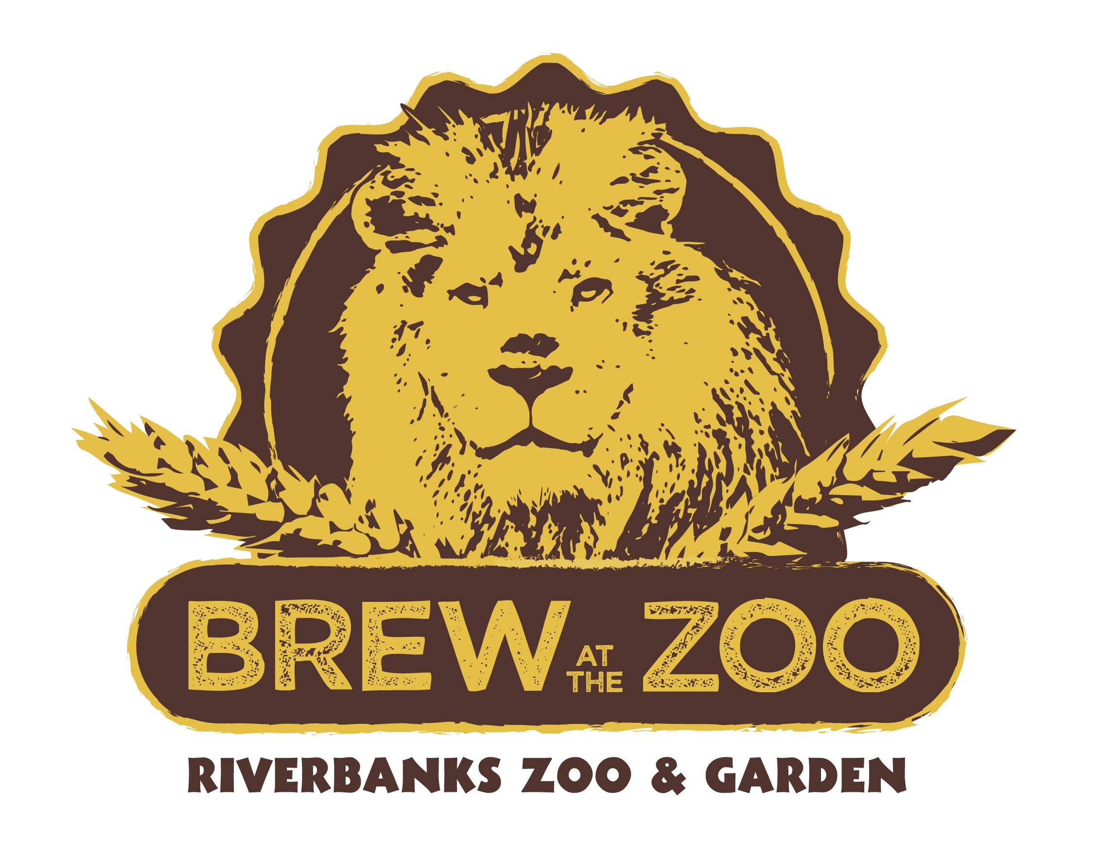 brew at the zoo riverbanks zoo and garden illustration of a male lion head and grains of barley