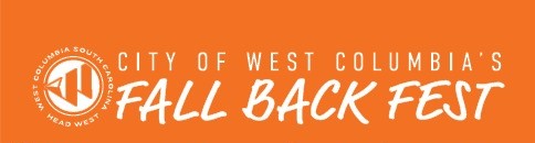 City of west columbia's fall back fest west columbia south carolina head west logo