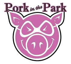 pork in the park smiling pink pig face illustration