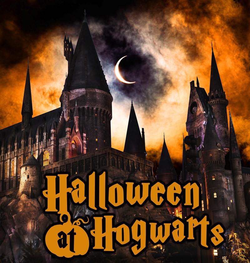 halloween at hogwarts night scene of a foggy night at hogwarts castle