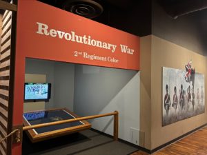 State museum entrance to revolutionary war exhibit