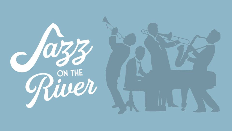 jazz on the river silhouette of 4 piece jazz band playing