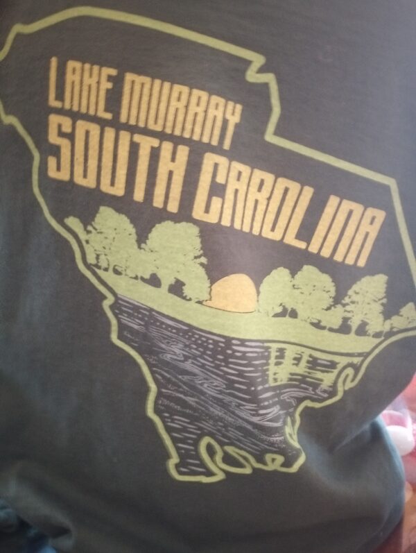 Lake Murray South Carolina Sunset t-shirt back