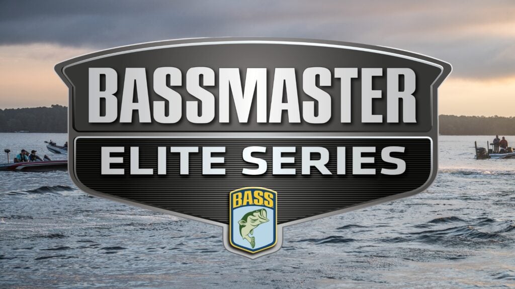 Bassmaster Elite Shield with Lake Murray bass fishing boats