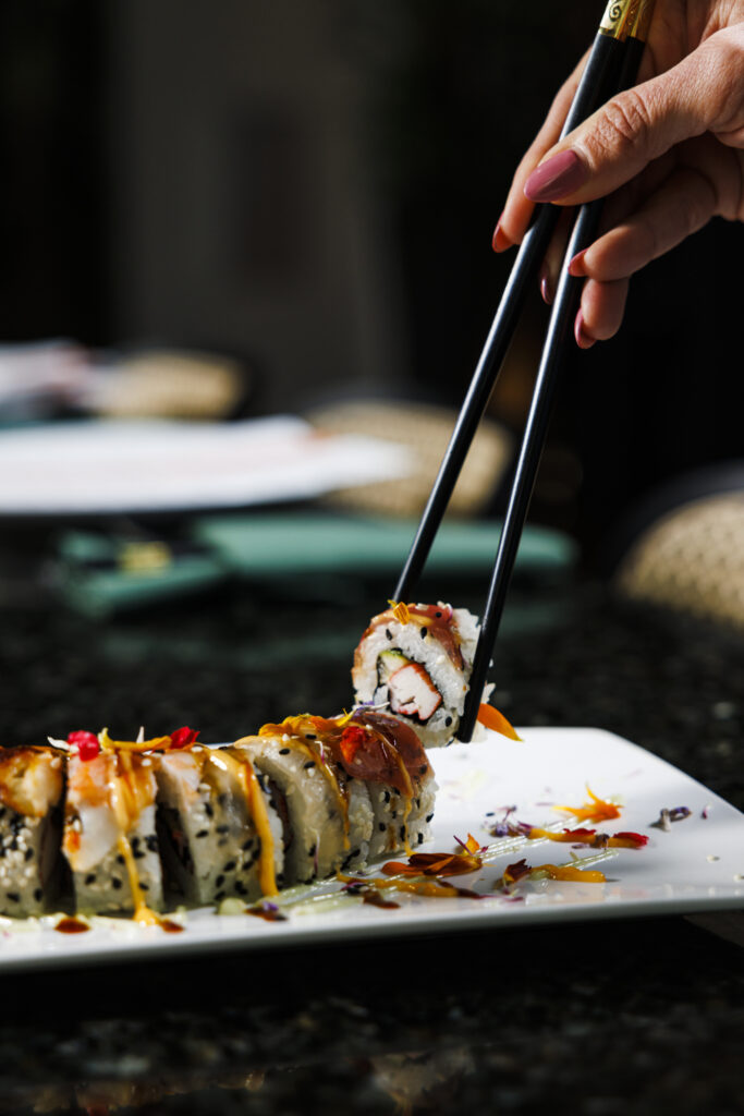 Sushi roll at Hanabi Hibachi