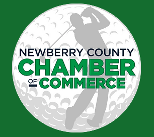 Newberry County Chamber of Commerce logo Many swinging golf club