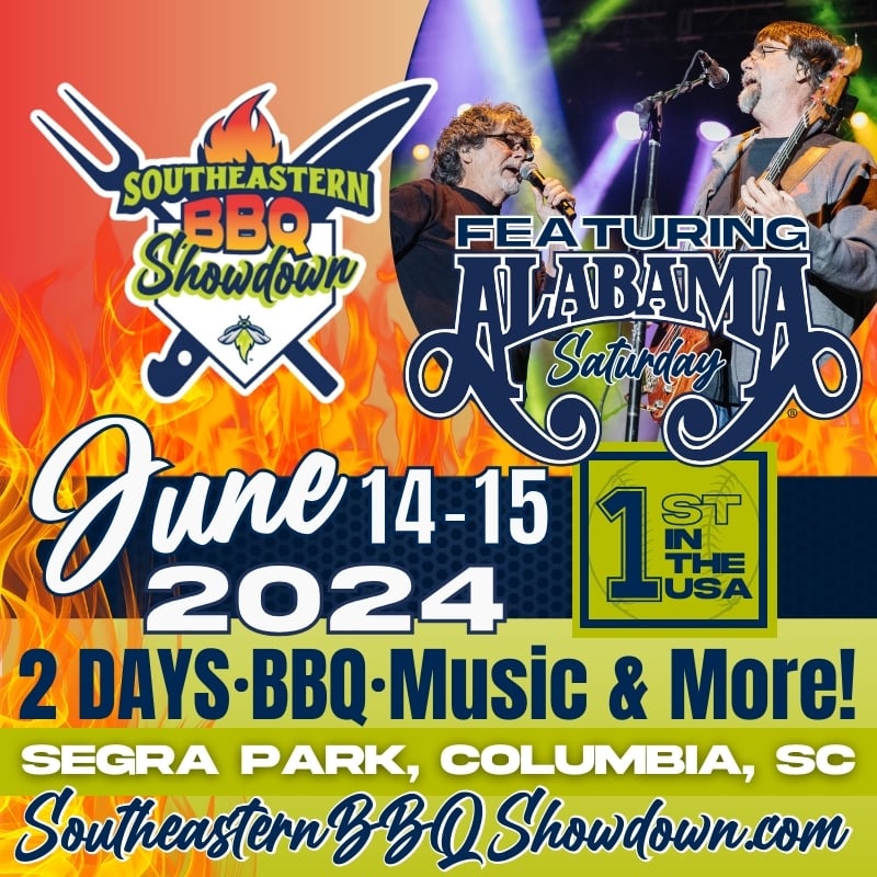 Southeastern BBQ Showdown June 14-15, 2024 at Segra Park in Columbia, SC